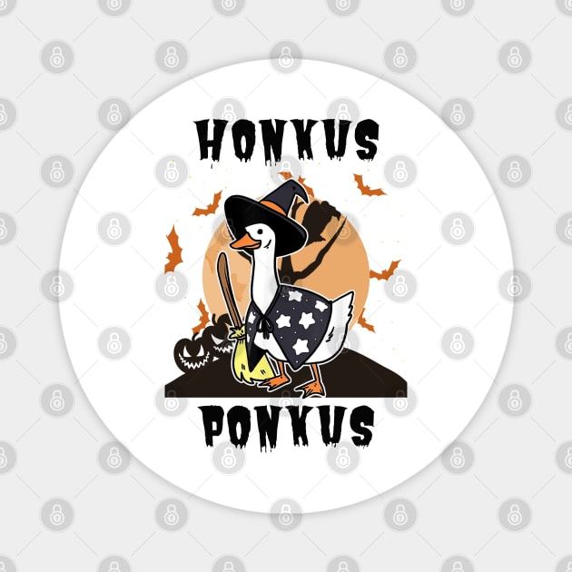 Honkus Ponkus | Honkus Ponkus Duck | Halloween Magnet by OrionBlue